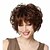 Χαμηλού Κόστους Συνθετικές Trendy Περούκες-Συνθετικές Περούκες Σγουρά Kinky Curly Kinky Σγουρό Σγουρά Περούκα Κοντό Καφέ Συνθετικά μαλλιά 12 inch Γυναικεία Καφέ StrongBeauty