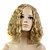 Χαμηλού Κόστους Συνθετικές Trendy Περούκες-Συνθετικές Περούκες Σγουρά Kinky Curly Kinky Σγουρό Σγουρά Ασύμμετρο κούρεμα Μέσο μέρος Περούκα Ξανθό Κοντό Μεσαίο Ξανθό Συνθετικά μαλλιά 12 inch Γυναικεία Φυσική γραμμή των μαλλιών Ξανθό