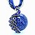 preiswerte Halsketten-Damen Türkis Katzenauge Pendant Halskette Gedreht Rund Pfau damas Böhmische Retro Europäisch Opal Aleación Marineblau Purpur Rot Blau Grün 42+5 cm Modische Halsketten Schmuck Für Hochzeit Party