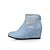 זול מגפי נשים-נעלי נשים - מגפיים - דמוי עור - מעוגל / מגפי אופנה - כחול / סגול / בז&#039; - שמלה - עקב וודג&#039;