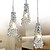 preiswerte Kronleuchter-3-Licht 6cm (2.36inch) Candle-Art Kronleuchter Metall Glas Moderne zeitgenössische 110-120V / 220-240V