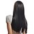 cheap Synthetic Trendy Wigs-Synthetic Wig Straight Straight Asymmetrical Wig Long Black Synthetic Hair 25 inch Women&#039;s Natural Hairline Black