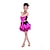 cheap Kids&#039; Dancewear-Latin Dance Dresses Performance Polyester Flower Sleeveless Natural
