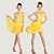 cheap Kids&#039; Dancewear-Latin Dance Outfits Performance Polyester / Lycra Flower / Crystals / Rhinestones Sleeveless Natural Dress / Neckwear / Bracelets