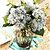 olcso Művirág-Poliészter Európai stílus Csokor Asztali virág Csokor