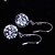 cheap Earrings-Women&#039;s Diamond Silver Round Jewelry
