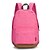 halpa Reput-Unisex Kassit Canvas Polyesteri Backpack varten Kausaliteetti Urheilu Kesä Kaikki vuodenajat Pinkki