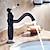 abordables Classiques-Robinet lavabo - Rotatif Bronze huilé Set de centre 1 trou / Mitigeur un trouBath Taps