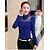 cheap Women&#039;s Tops-TS Women&#039;s Simplicity/Work/Cute Micro-elastic Lace Splicing Slim OL T-shirt