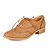 זול נעלי אוקספורד לנשים-דמוי עור שרוכים עקב עבה חסום את העקב שחור חום בז&#039;