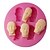abordables Accessoires de pâtisserie-quatre C Haut cupcake moules hommes visages moules fondantes cup cake couleur rose outils