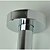 voordelige Douchekranen-Douchekraan - Hedendaagse Chroom Muurbevestigd Messing ventiel Bath Shower Mixer Taps / Drie handgrepen drie gaten