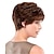 billige Szintetikus, trendi parókák-Synthetic Wig Style Wig Chestnut Brown Women&#039;s Wig Short Costume Wig