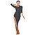 cheap Latin Dancewear-Latin Dance Dresses Women&#039;s Performance Milk Fiber Half Sleeve Dress