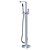 cheap Bathtub Faucets-Bathtub Faucet - Contemporary Chrome Free Standing Ceramic Valve Bath Shower Mixer Taps
