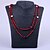 cheap Necklaces-Women&#039;s Beaded Necklace Pearl Necklace Fashion Pearl Resin Red Necklace Jewelry For Party Daily Casual