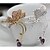 tanie Modne kolczyki-Damskie Syntetyczny diament Ear Cuffs Motyl Zwierzę damska Kryształ górski Kolczyki Biżuteria Srebrny / Złota Na Ślub Impreza Codzienny Casual