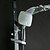 billige Bruserarmaturer-Brusehaner - Moderne Krom Bruse System Keramik Ventil Bath Shower Mixer Taps / Messing / Enkelt håndtag tre huller