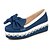 abordables Tacones de mujer-Mujer Zapatos Vaquero Primavera Verano Otoño Plataforma Tacón Cuña Pajarita Para Vestido Azul marino Azul Claro