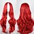 cheap Synthetic Trendy Wigs-Synthetic Wig Curly Loose Wave Natural Wave Natural Wave Curly Asymmetrical Wig Long Red Synthetic Hair 25 inch Women&#039;s Natural Hairline Red