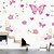 preiswerte Wand-Sticker-Wandaufkleber Wandtattoo, Stil rosa Schmetterling PVC-Wandaufkleber