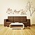 cheap Decorative Wall Stickers-Still Life Wall Stickers Words &amp; Quotes Wall Stickers Decorative Wall Stickers, Vinyl Home Decoration Wall Decal Wall Decoration / Washable / Removable Wall Stickers for bedroom living room