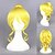 abordables Perruques de déguisement-Perruque de cosplay Perruque Synthétique Perruques de Déguisement Droit Droite Avec queue de cheval Perruque Blond Court Blond doré Cheveux Synthétiques Femme Blond