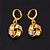 economico Vip Deal-oro 18k topgold nuove carino orecchini pendenti 3 di tono multi colore placcato regalo collana per le donne di alta qualità