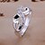 preiswerte Ringe-Statement-Ring Synthetischer Diamant versilbert Diamantimitate Unendlichkeit damas Luxus 6 7 8 9 1 / Damen