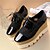 cheap Women&#039;s Oxfords-Women&#039;s Shoes Wedge Heel Wedges Round Toe Occasion Fashion Sneakers  Black Grey