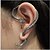 abordables Boucles d&#039;oreilles montantes-Femme Manchette oreille Serpent Gros Fantaisie dames Personnalisé Punk Européen Des boucles d&#039;oreilles Bijoux Bronze / Doré / Argent / Gris Pour Mariage Soirée Décontracté Quotidien