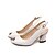 cheap Women&#039;s Heels-Women&#039;s Shoes Chunky Heel Peep Toe/Round Toe Pumps/Heels Dress Blue/White