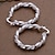 cheap Earrings-Hoop Earrings Women&#039;s Party Casual Daily Twisted Machete Copper Silver Plated