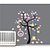 billiga Väggklistermärken-väggdekorationer Väggdekaler, diy tecknad träd pvc vägg klistermärken
