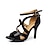 זול נעליים לטיניות-בגדי ריקוד נשים נעליים לטיניות ריקודים סלוניים נעלי סלסה סנדלים אבזם עקב סטילטו אבזם