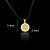 cheap Necklaces-18K Real Gold Plated Allah Muslim Zircon Pendant Necklace