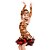 baratos Roupa Infantis de Dança-Dança Latina Vestidos / Ginástica Mulheres Treino / Espetáculo Fibra de Leite Estampa Animal Natural Vestido / Luvas / Fita de Cabelo