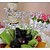 billiga Tårttoppar till bröllop-Tårttoppar Klassisker Tema Krom Födelsedag / Baby Shower med Strass / Rosett 1 pcs PVC Väska