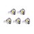 abordables Ampoules électriques-3.5 W Spot LED 380 lm GU10 MR16 1 Perles LED COB Intensité Réglable Blanc Chaud Blanc Froid Blanc Naturel 220-240 V / 5 pièces / RoHs
