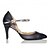 Недорогие Обувь для танцев-Женская обувь - Бархатная отделка - Номера Настраиваемый (Черный) - Латино