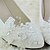 abordables Chaussures de mariée-Femme Chaussures Cuir Printemps / Eté / Automne Talon Bottier Noeud Blanc / Mariage