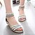 cheap Women&#039;s Sandals-Women&#039;s Shoes Wedge Heel Slingback Sandals Shoes with Sparkling Glitter Dress More Colors available