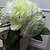 Χαμηλού Κόστους Ψεύτικα Λουλούδια-λευκό τριαντάφυλλο ένα Bonch 7 λουλουδιών για το γάμο λουλούδι