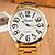 cheap Fashion Watches-Women&#039;s Fashion Watch Dress Watch Wrist Watch Quartz Gold Sparkle - Golden