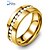 cheap Rings-Statement Ring Gold Stainless Steel Gold Plated Ladies Fashion 6 7 8 9 10 / Men&#039;s / Men&#039;s