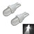 cheap Light Bulbs-2pcs Decoration Light 30-50 lm T10 1 LED Beads Cold White 12 V / 2 pcs