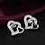 cheap Earrings-Women&#039;s Fashion Temperament 925 Silver Earrings-E405