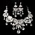 abordables Parures de Bijoux-Ensemble de bijoux Femme Anniversaire / Mariage / Occasion spéciale Parures Alliage / Stras Colliers décoratifs / Boucles d&#039;oreilleArgent