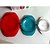 billige Kjøkkenutstyr og -redskap-3 stk design plast dumpling maker størrelse 15/12/10 cm rød blå hvit diy deig press