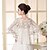 cheap Wraps &amp; Shawls-Wedding  Wraps Capelets Sleeveless Lace Ivory